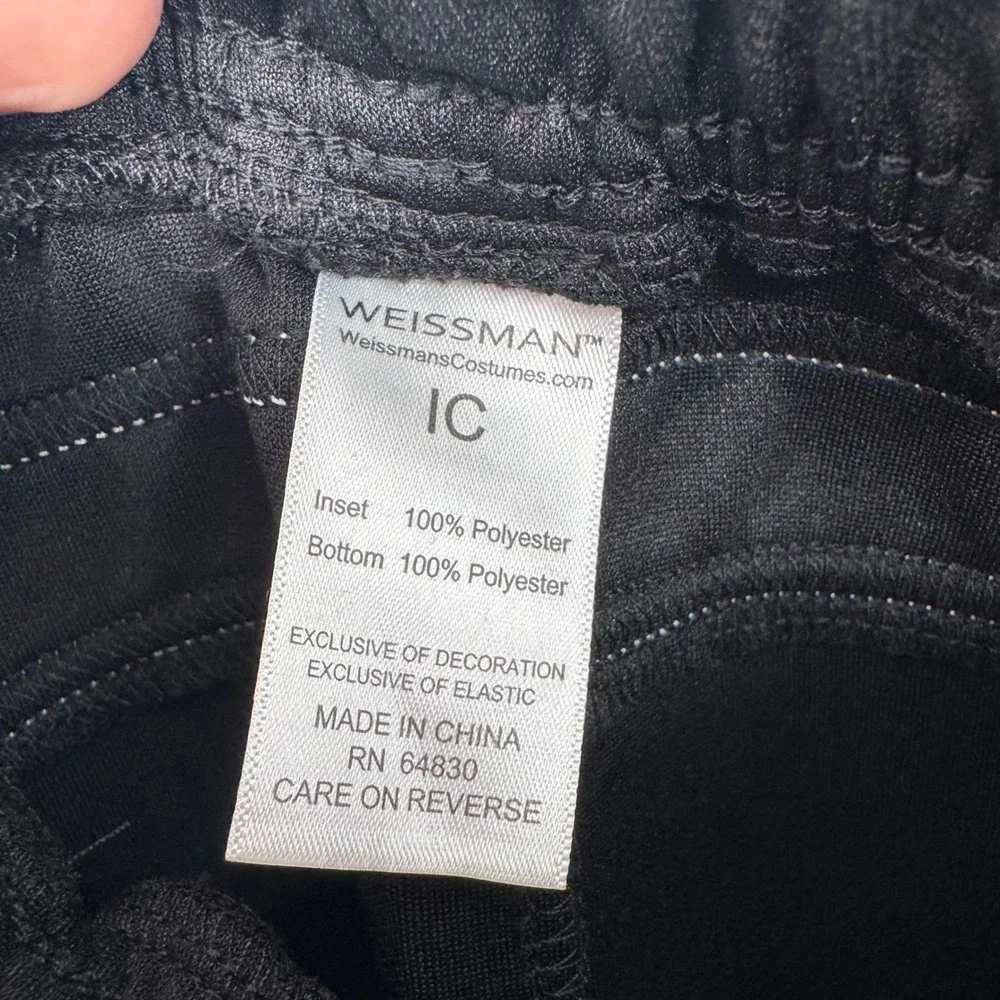 NWOT Weissman Dance Unisex Track Pants AH10468 Black IC Jazz Gymnastics Hip Hop
